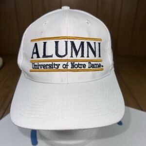 Vintage 90s The Game Split Bar Logo Notre Dame Fighting Irish NCAA Snapback Hat